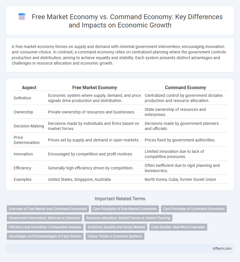 Free Market Economy vs. Command Economy: Key Differences and Impacts on Economic Growth