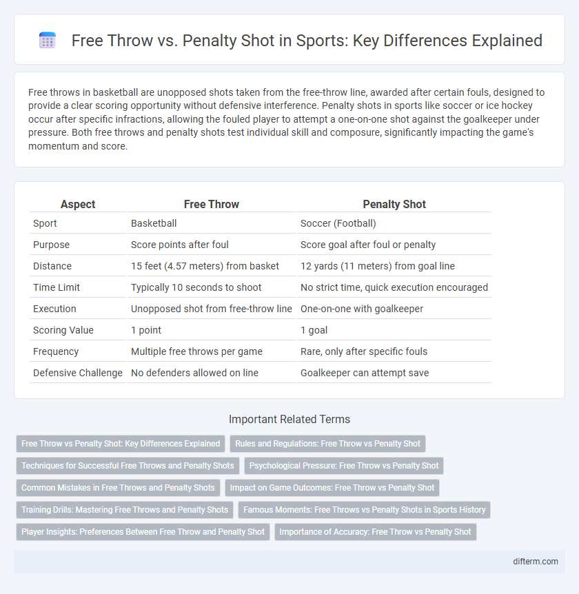 Free Throw vs. Penalty Shot in Sports: Key Differences Explained