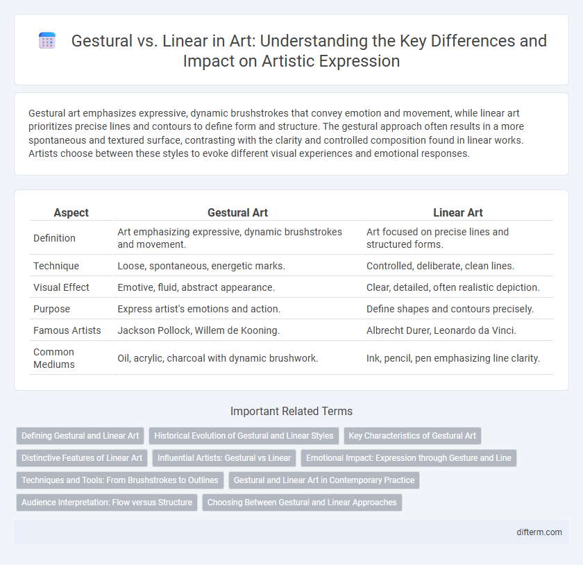 Gestural vs. Linear in Art: Understanding the Key Differences and Impact on Artistic Expression