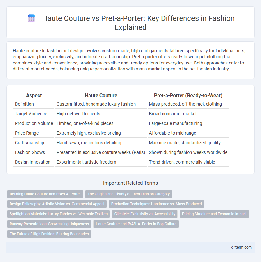 Haute Couture vs Pret-a-Porter: Key Differences in Fashion Explained