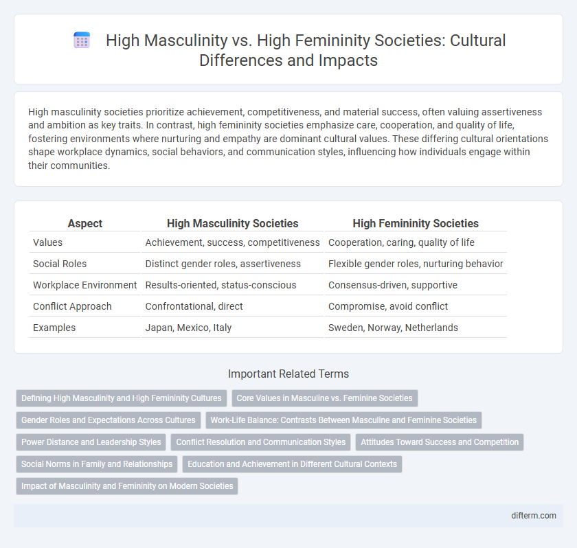 High Masculinity vs. High Femininity Societies: Cultural Differences and Impacts