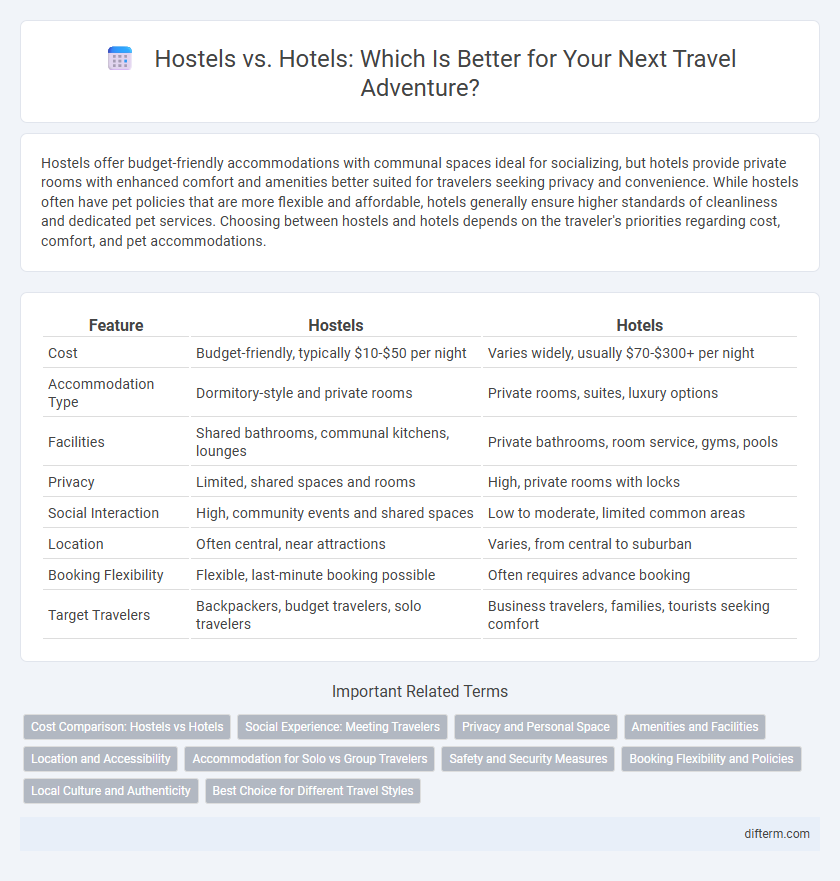 Hostels vs. Hotels: Which Is Better for Your Next Travel Adventure?