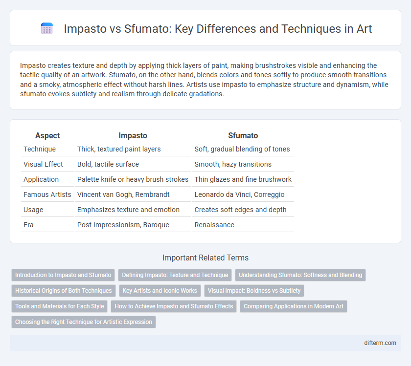 Impasto vs Sfumato: Key Differences and Techniques in Art