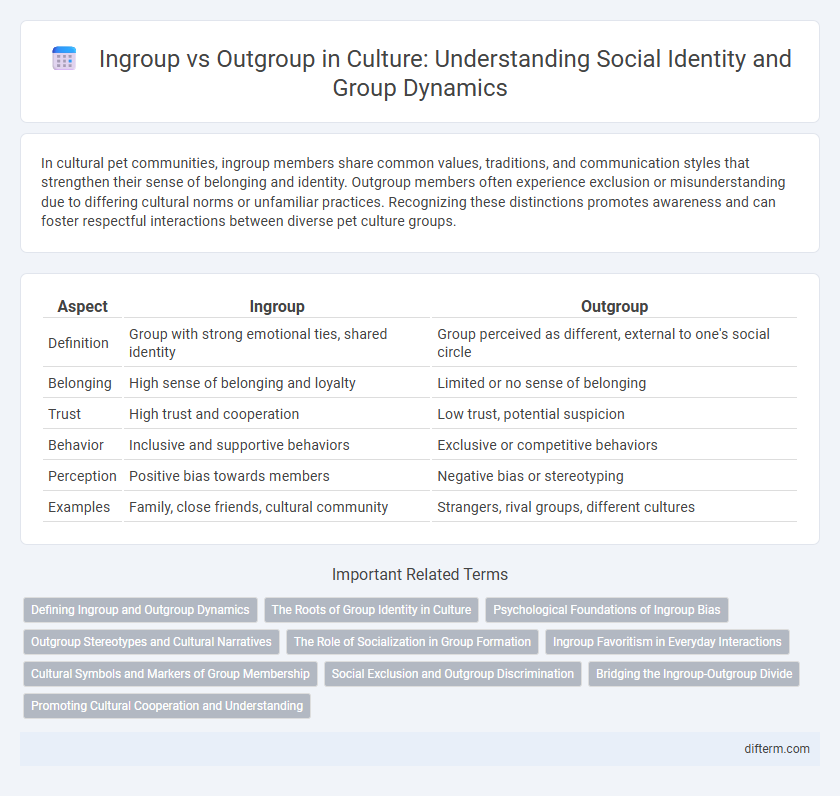 Ingroup vs Outgroup in Culture: Understanding Social Identity and Group Dynamics