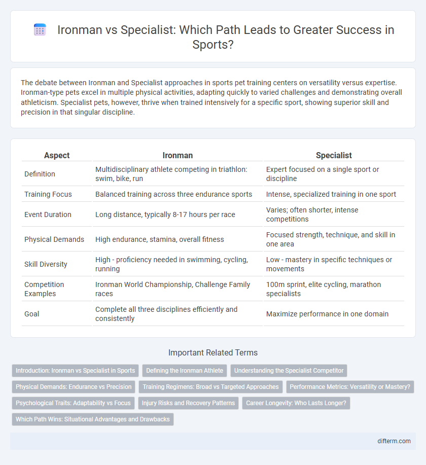 Ironman vs Specialist: Which Path Leads to Greater Success in Sports?