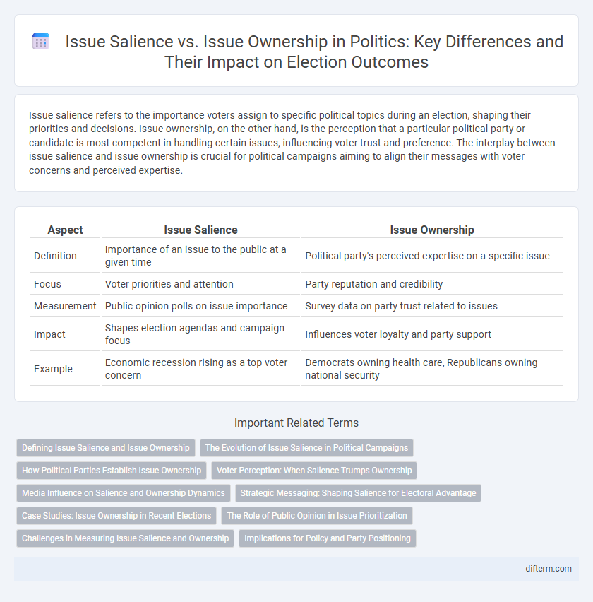 Issue Salience vs. Issue Ownership in Politics: Key Differences and Their Impact on Election Outcomes