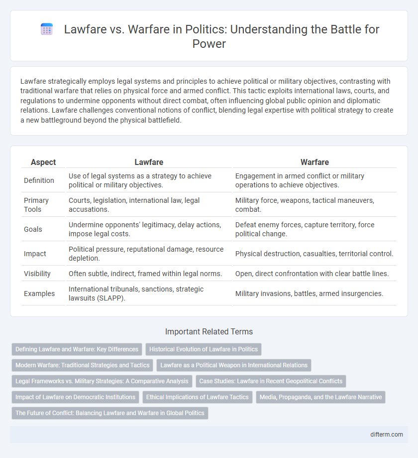 Lawfare vs. Warfare in Politics: Understanding the Battle for Power