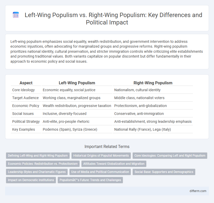 Left-Wing Populism vs. Right-Wing Populism: Key Differences and Political Impact
