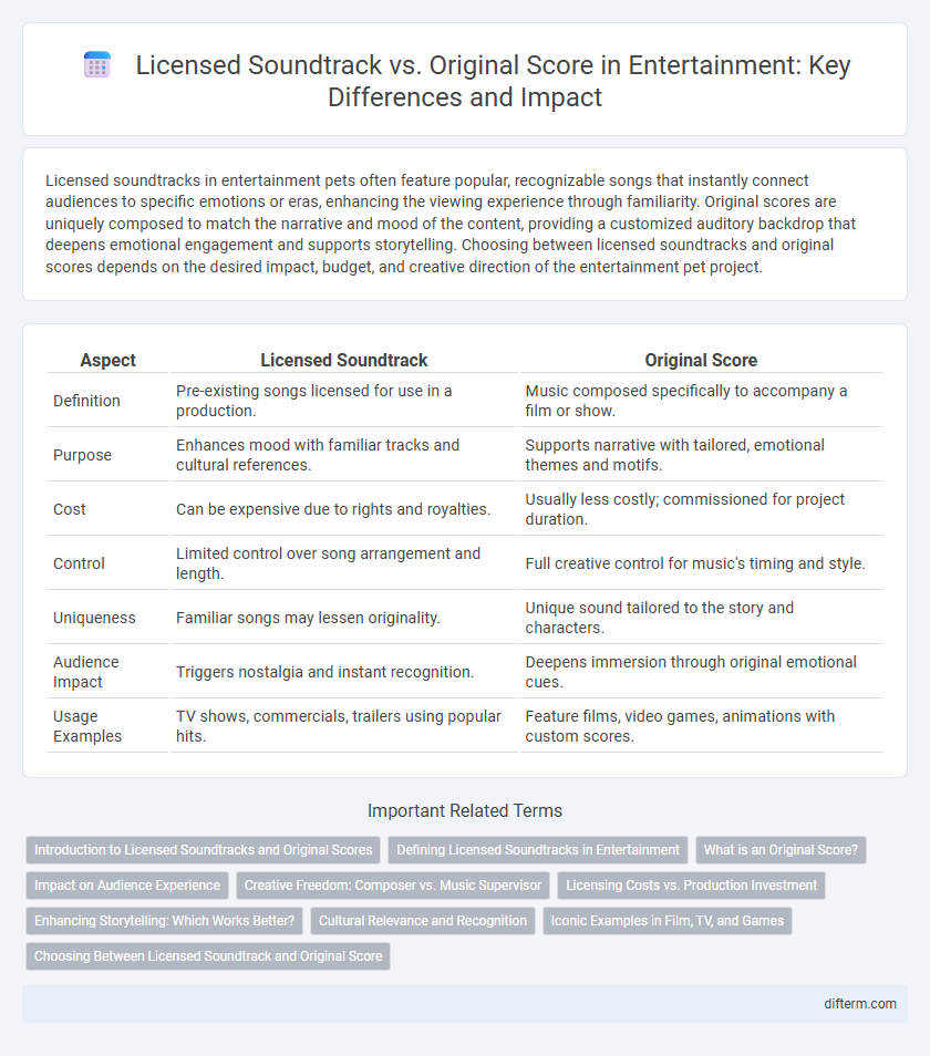 Licensed Soundtrack vs. Original Score in Entertainment: Key Differences and Impact