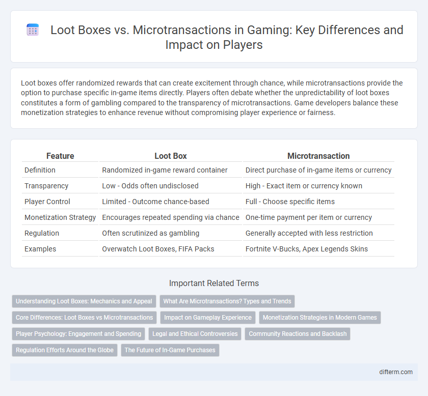 Loot Boxes vs. Microtransactions in Gaming: Key Differences and Impact on Players