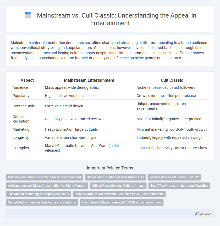 Mainstream vs. Cult Classic: Understanding the Appeal in Entertainment