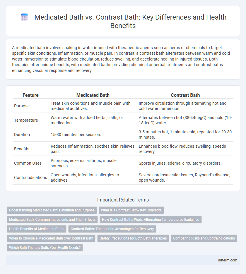 Medicated Bath vs. Contrast Bath: Key Differences and Health Benefits