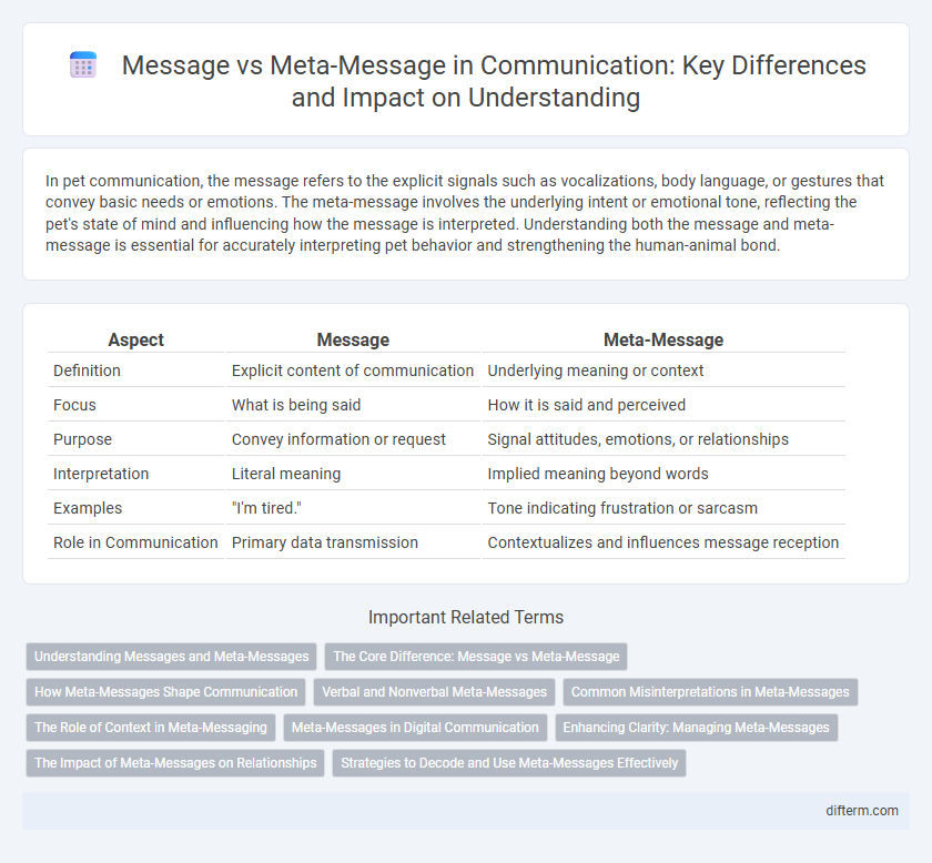 Message vs Meta-Message in Communication: Key Differences and Impact on Understanding