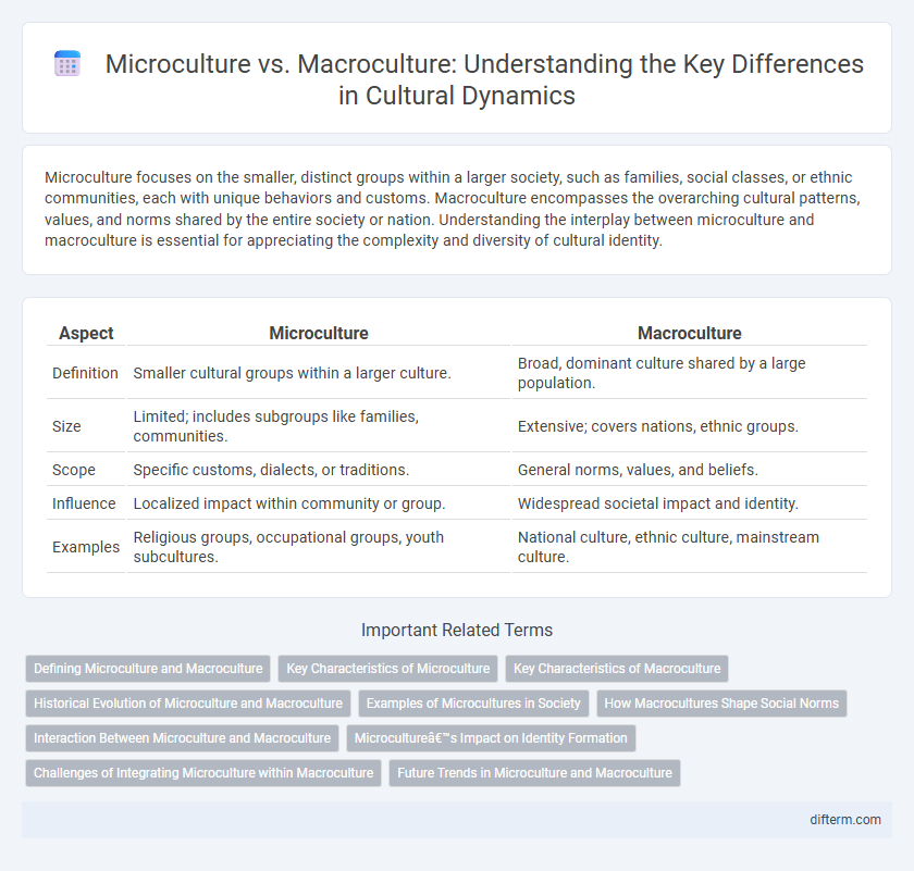 Microculture vs. Macroculture: Understanding the Key Differences in Cultural Dynamics