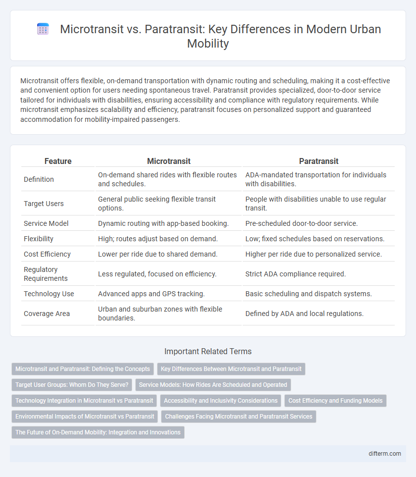 Microtransit vs. Paratransit: Key Differences in Modern Urban Mobility