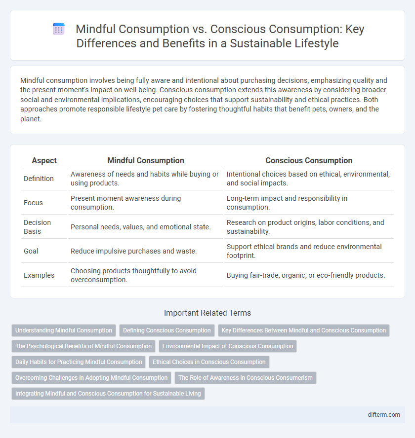 Mindful Consumption vs. Conscious Consumption: Key Differences and Benefits in a Sustainable Lifestyle