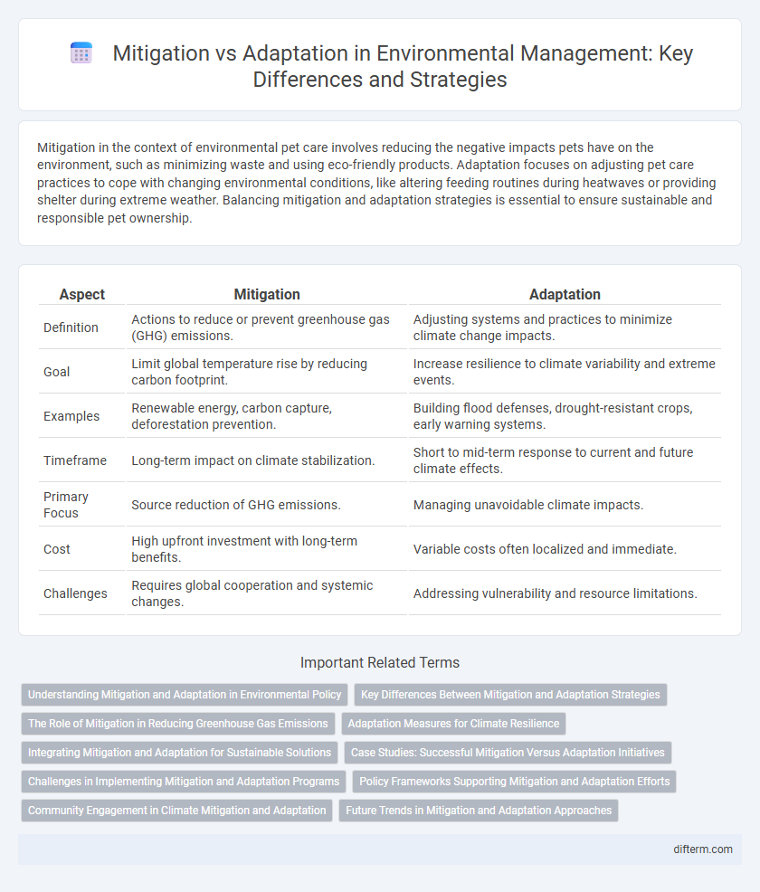 Mitigation vs Adaptation in Environmental Management: Key Differences and Strategies