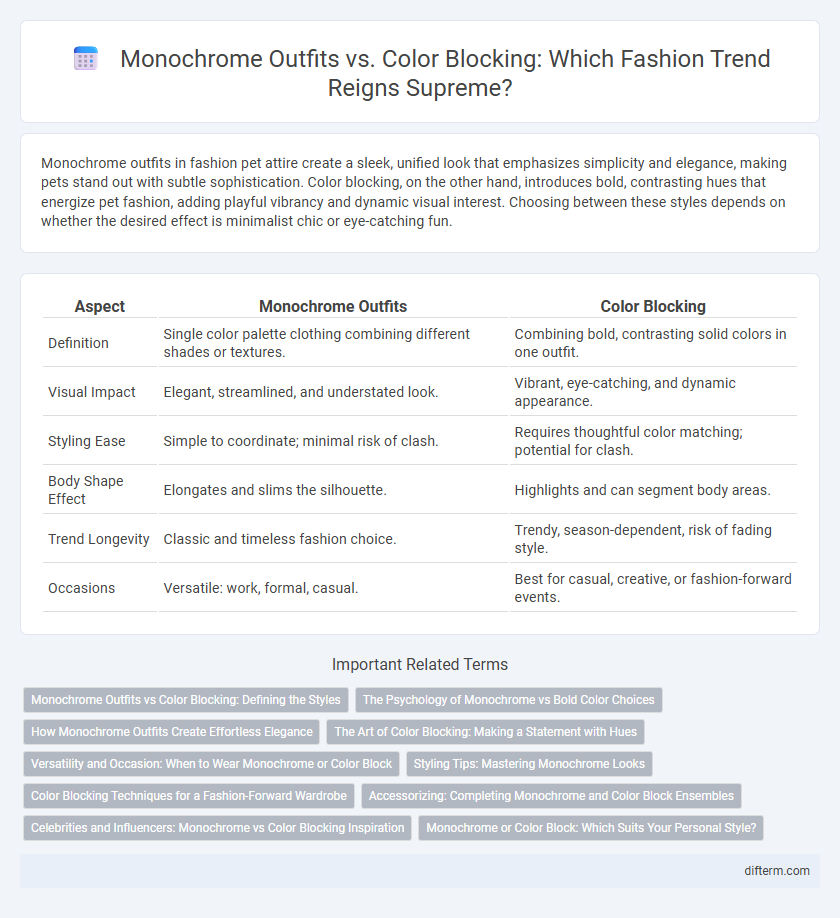 Monochrome Outfits vs. Color Blocking: Which Fashion Trend Reigns Supreme?