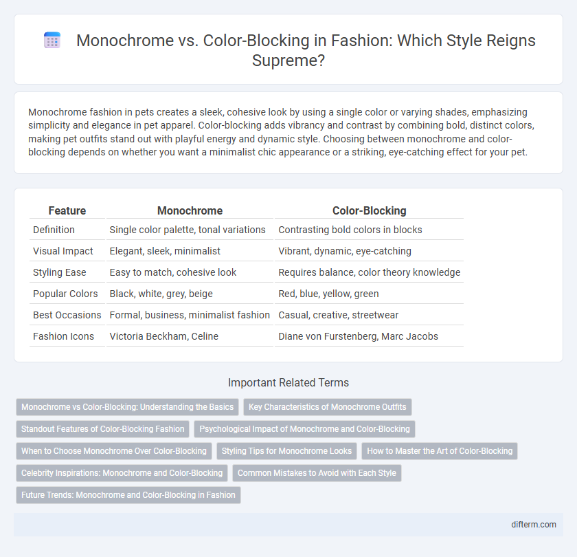 Monochrome vs. Color-Blocking in Fashion: Which Style Reigns Supreme?