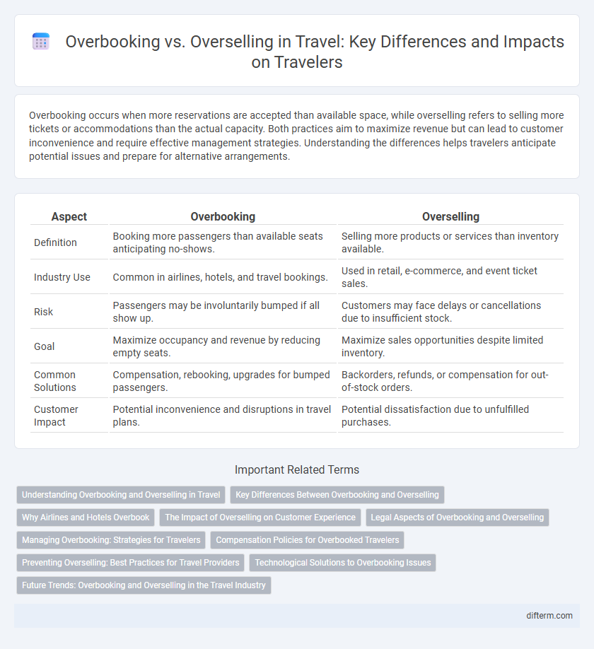 Overbooking vs. Overselling in Travel: Key Differences and Impacts on Travelers