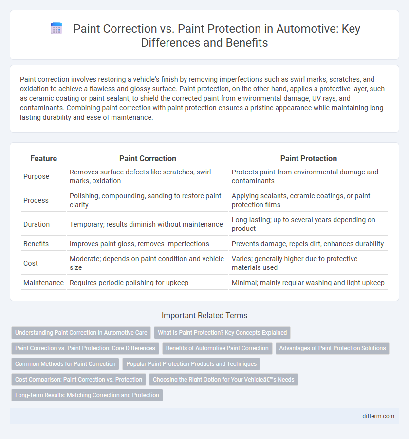Paint Correction vs. Paint Protection in Automotive: Key Differences and Benefits