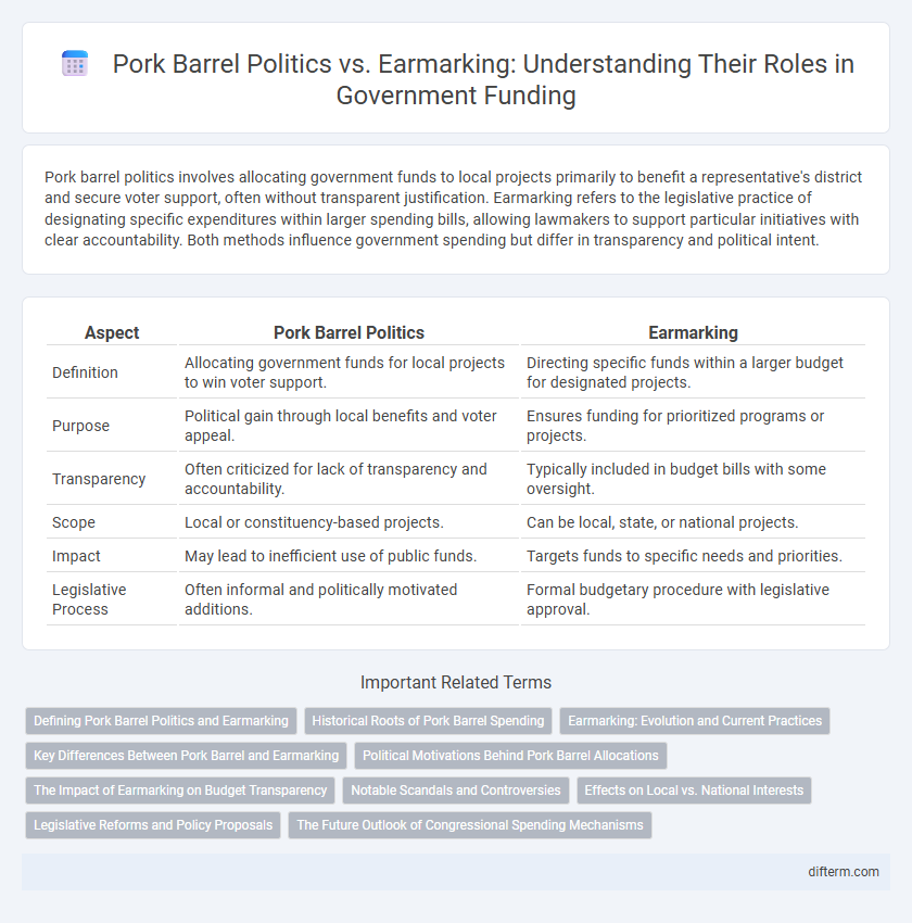 Pork Barrel Politics vs. Earmarking: Understanding Their Roles in Government Funding