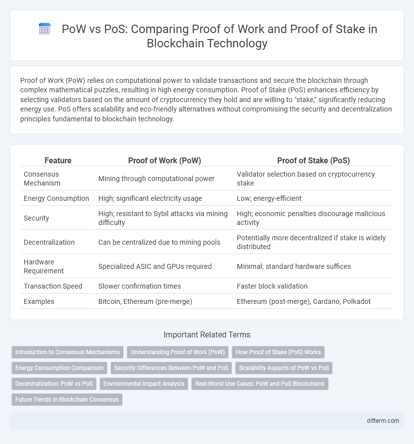 PoW vs PoS: Comparing Proof of Work and Proof of Stake in Blockchain Technology