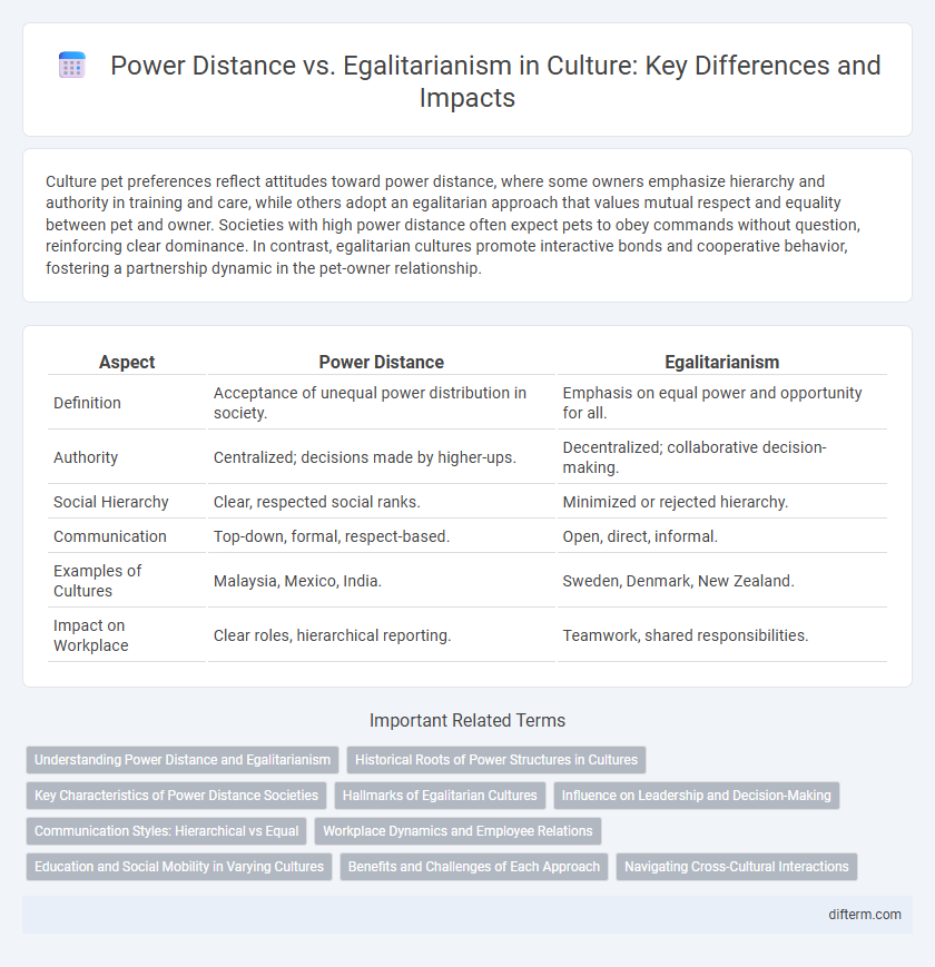 Power Distance vs. Egalitarianism in Culture: Key Differences and Impacts