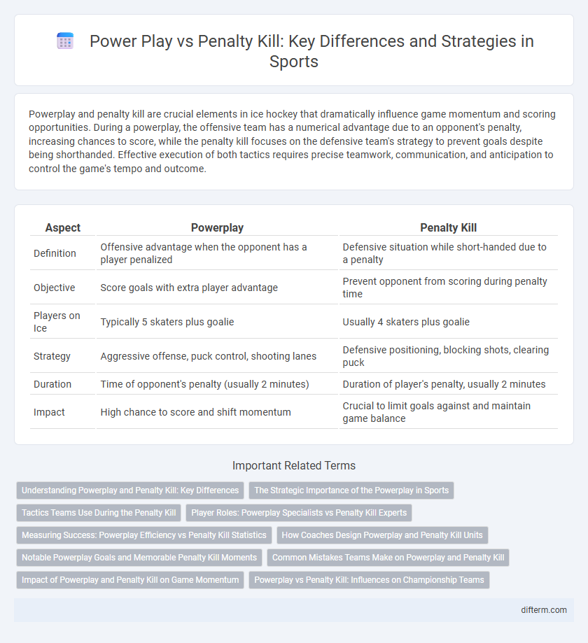 Power Play vs Penalty Kill: Key Differences and Strategies in Sports