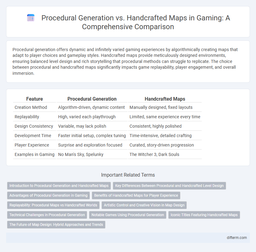 Procedural Generation vs. Handcrafted Maps in Gaming: A Comprehensive Comparison