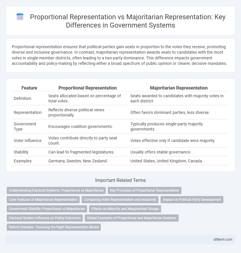 Proportional Representation vs Majoritarian Representation: Key Differences in Government Systems