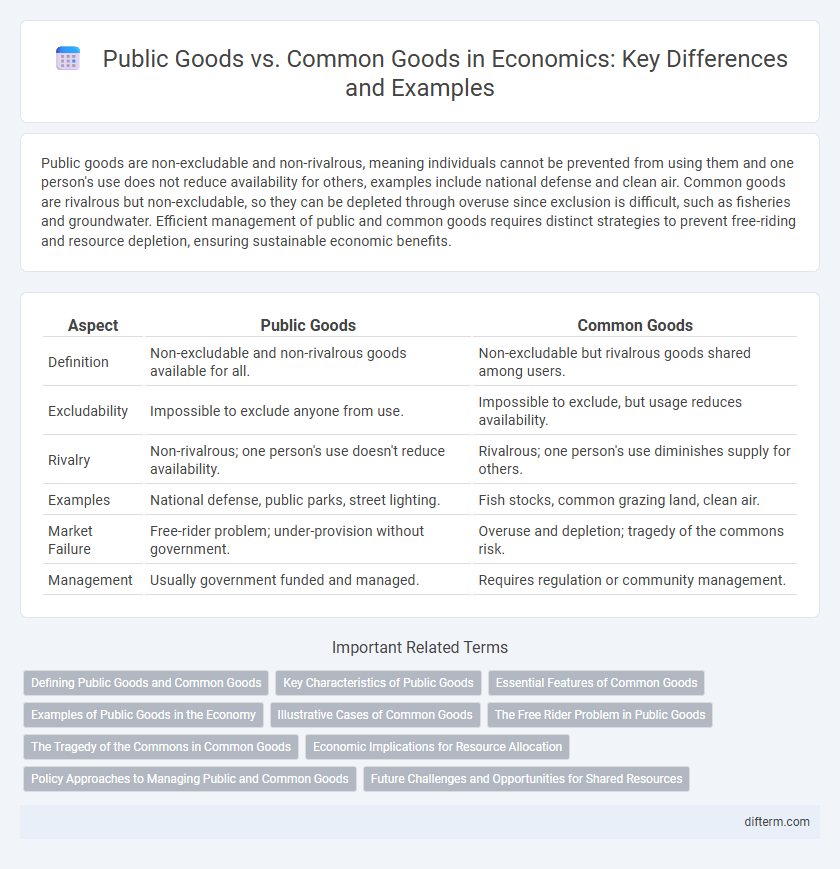 Public Goods vs. Common Goods in Economics: Key Differences and Examples
