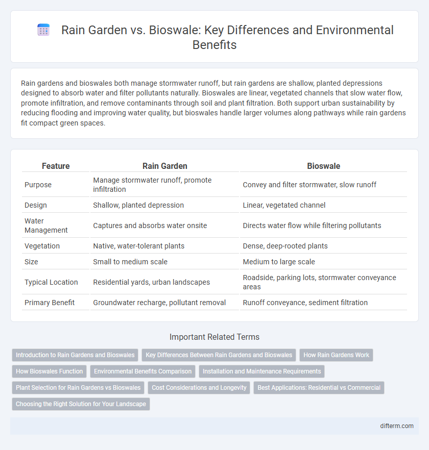 Rain Garden vs. Bioswale: Key Differences and Environmental Benefits