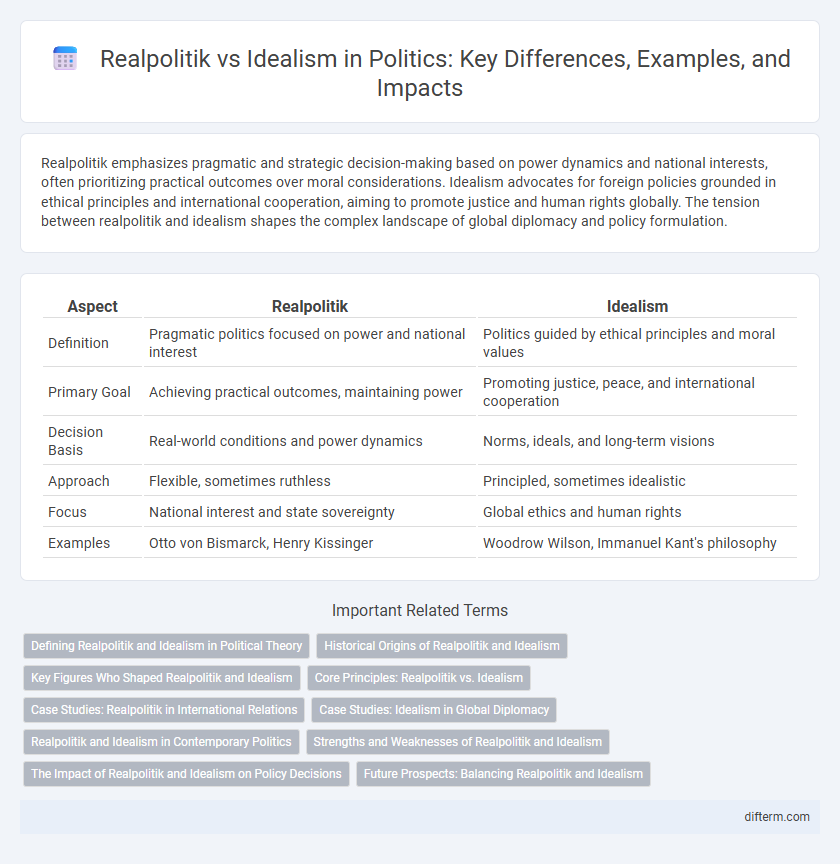 Realpolitik vs Idealism in Politics: Key Differences, Examples, and Impacts