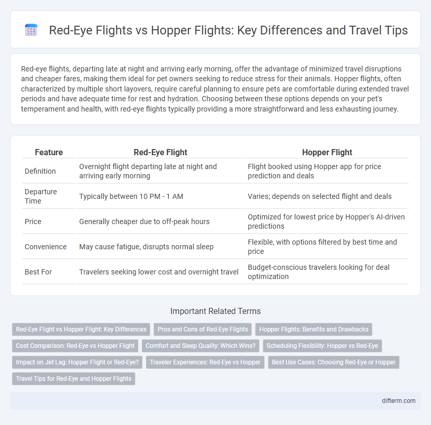 Red-Eye Flights vs Hopper Flights: Key Differences and Travel Tips