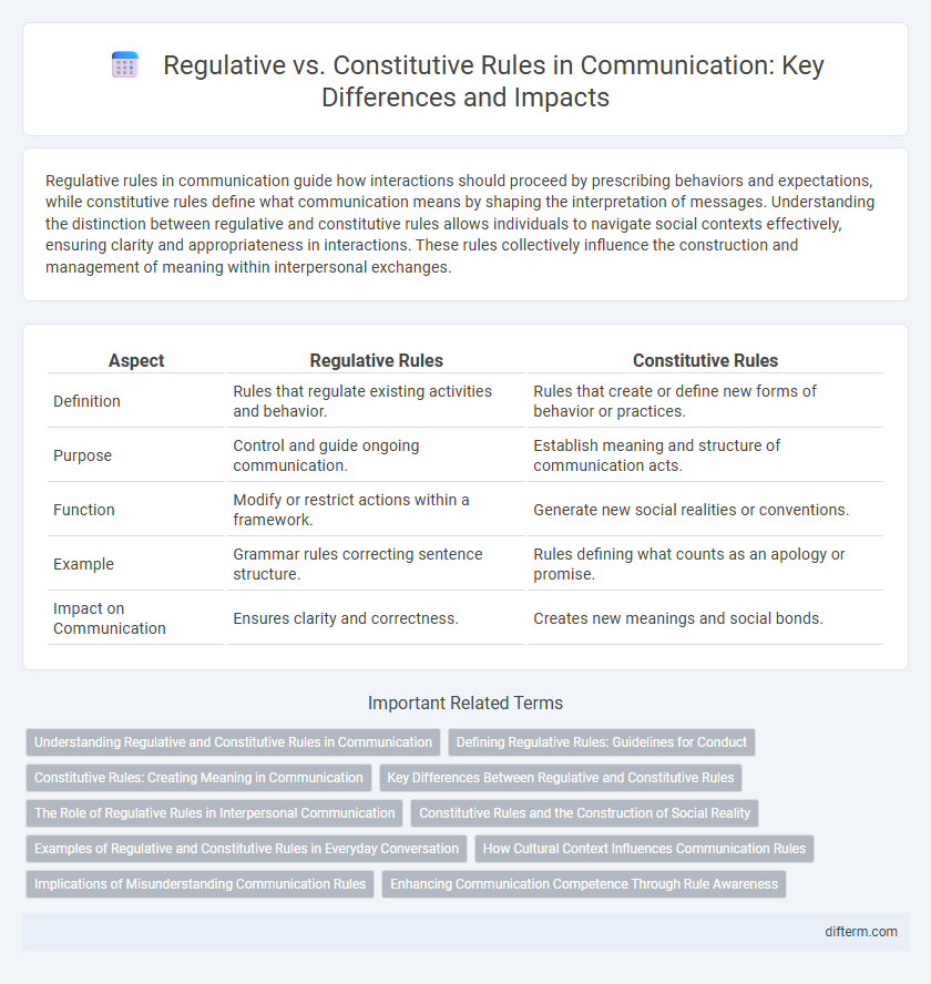 Regulative vs. Constitutive Rules in Communication: Key Differences and Impacts