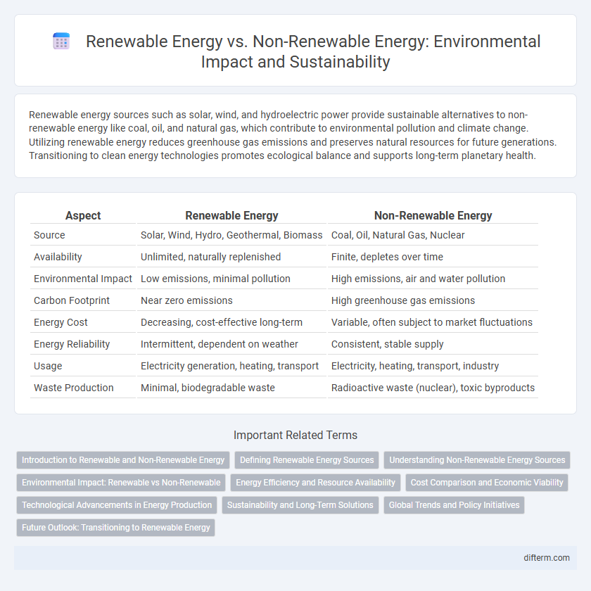 Renewable Energy vs. Non-Renewable Energy: Environmental Impact and Sustainability