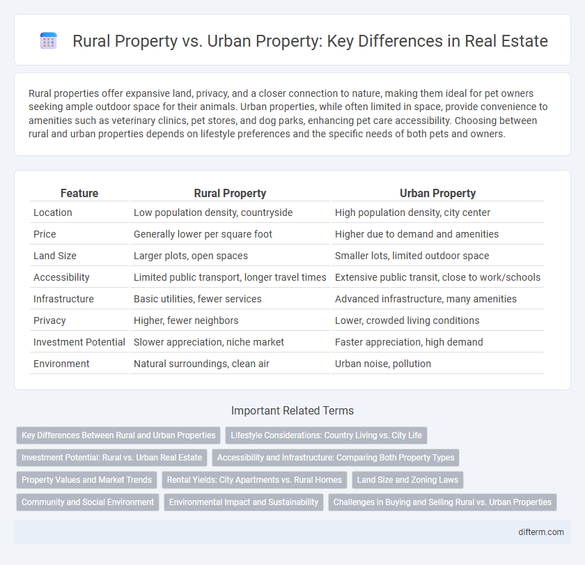 Rural Property vs. Urban Property: Key Differences in Real Estate