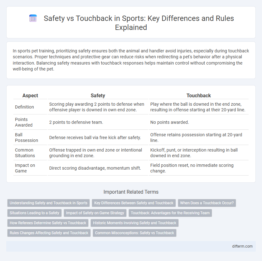 Safety vs Touchback in Sports: Key Differences and Rules Explained