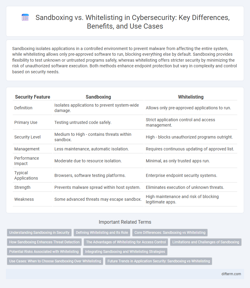 Sandboxing vs. Whitelisting in Cybersecurity: Key Differences, Benefits, and Use Cases