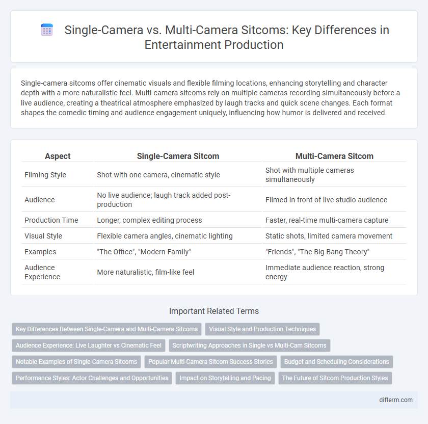 Single-Camera vs. Multi-Camera Sitcoms: Key Differences in Entertainment Production