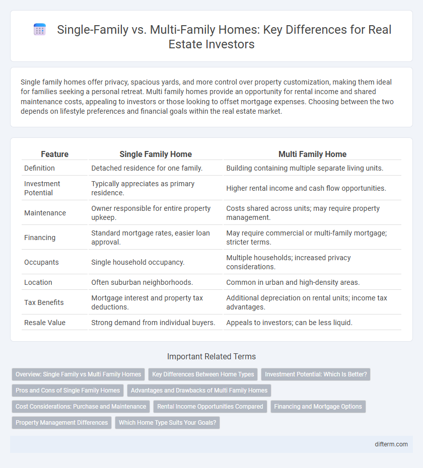 Single-Family vs. Multi-Family Homes: Key Differences for Real Estate Investors