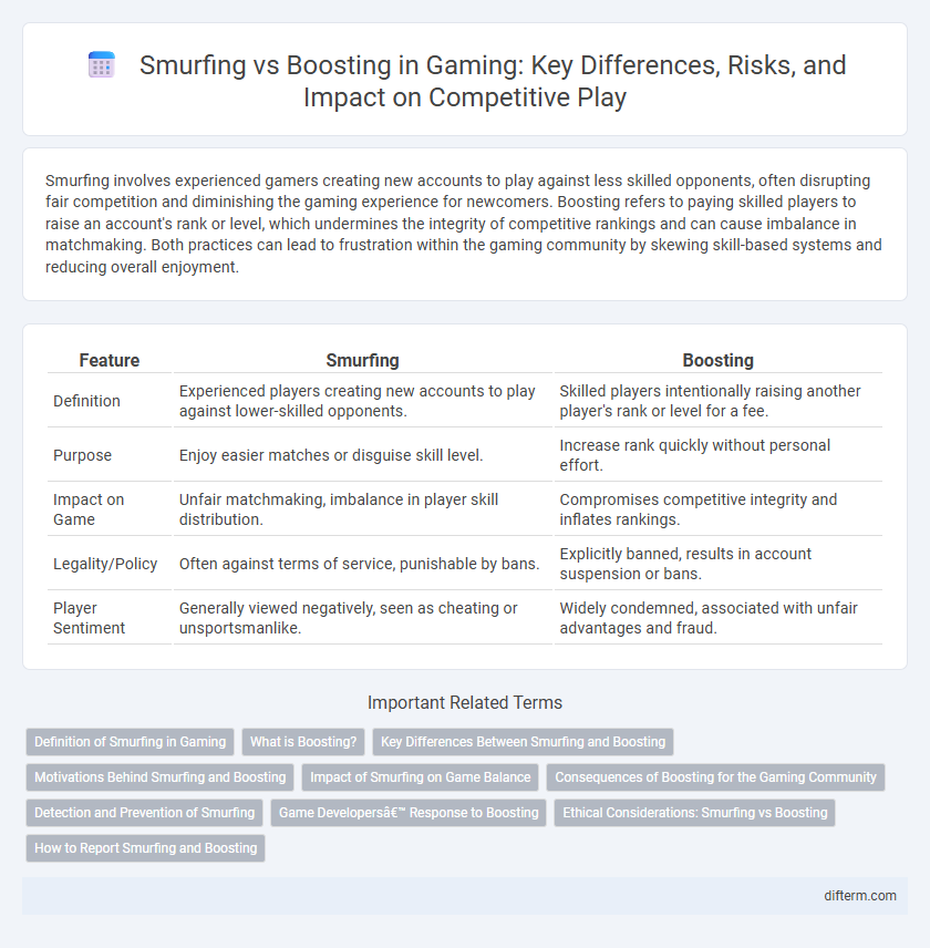 Smurfing vs Boosting in Gaming: Key Differences, Risks, and Impact on Competitive Play