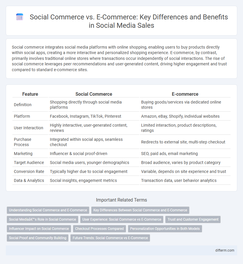 Social Commerce vs. E-Commerce: Key Differences and Benefits in Social Media Sales