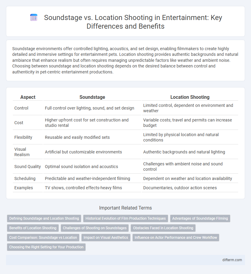 Soundstage vs. Location Shooting in Entertainment: Key Differences and Benefits