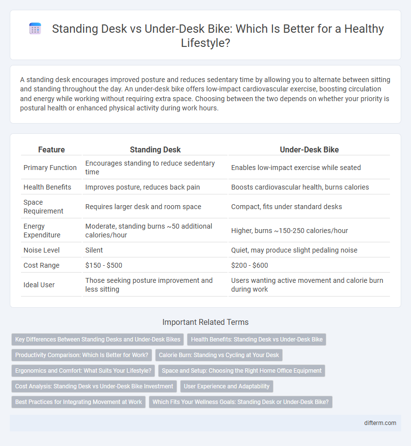 Standing Desk vs Under-Desk Bike: Which Is Better for a Healthy Lifestyle?