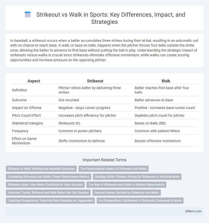 Strikeout vs Walk in Sports: Key Differences, Impact, and Strategies