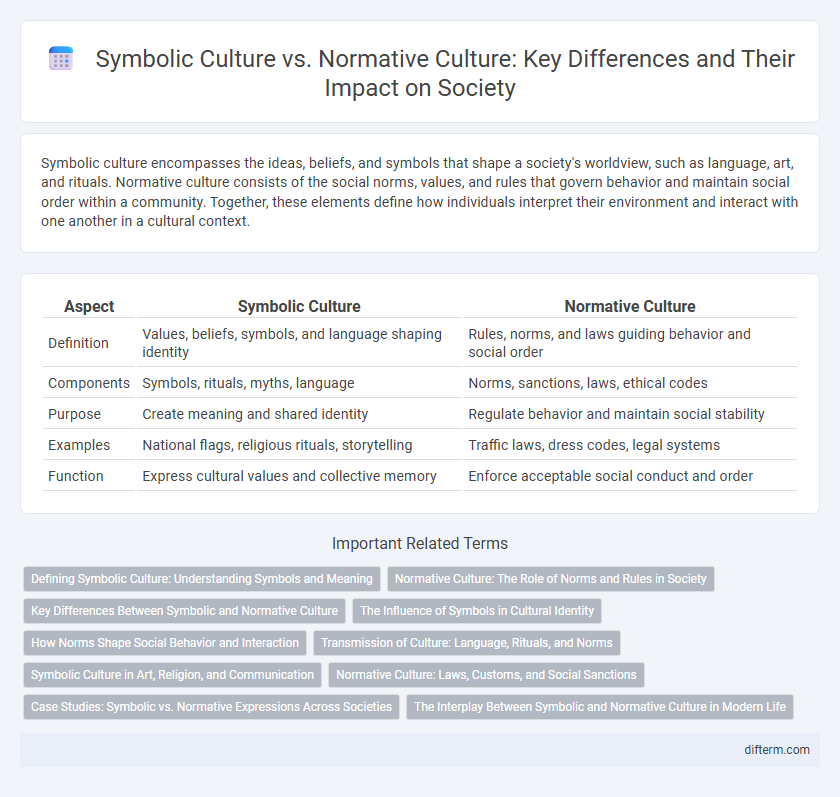 Symbolic Culture vs. Normative Culture: Key Differences and Their Impact on Society