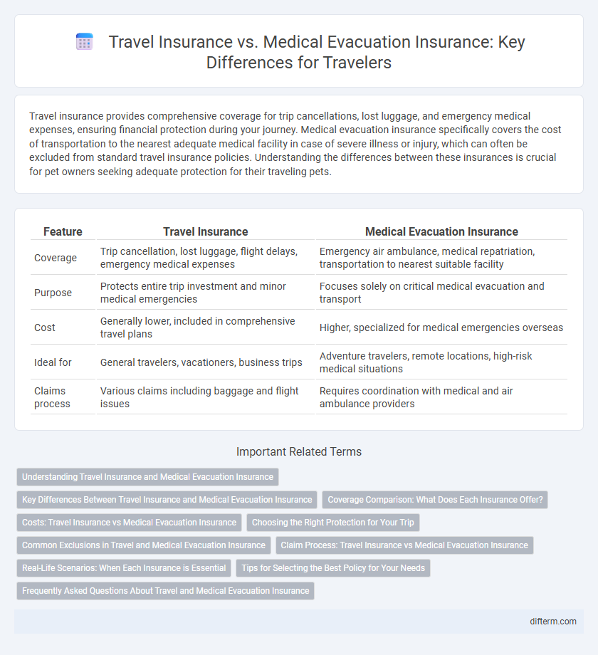 Travel Insurance vs. Medical Evacuation Insurance: Key Differences for Travelers