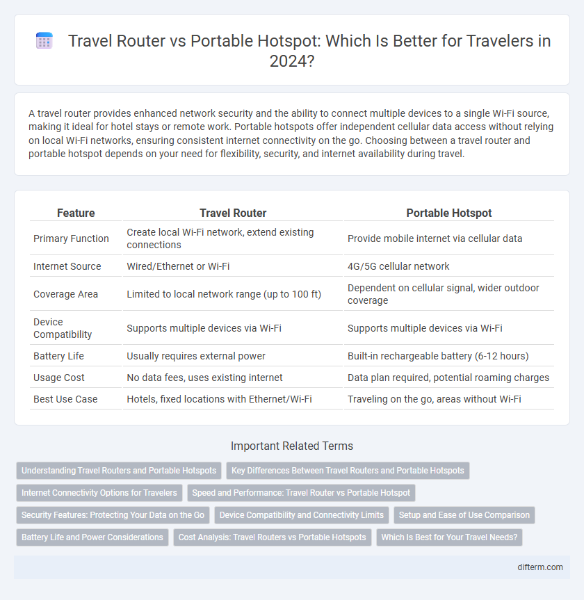 Travel Router vs Portable Hotspot: Which Is Better for Travelers in 2024?
